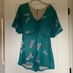 Lavender Brown Romper